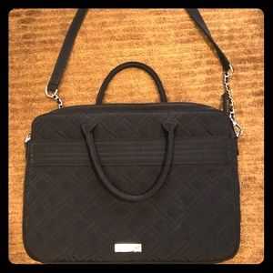 Vera Bradley black laptop handbag-fits 15.5inch